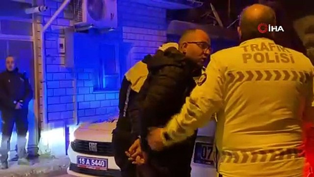 Yine alkol yine şehir terörü: Ayyaş kaçtı polis kovaladı!