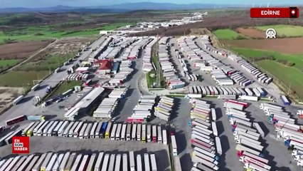 Yunan çiftçi eylemleri tır trafiğini Edirne’de artırdı