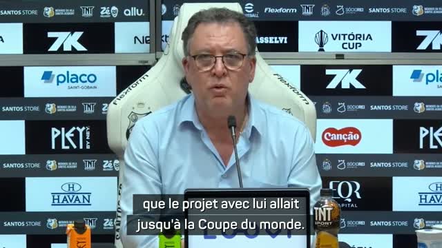 Santos - Le président Teixeira veut garder Neymar au moins jusqu'au Mondial 2026