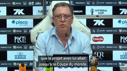 Santos - Le président Teixeira veut garder Neymar au moins jusqu'au Mondial 2026
