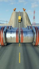 Realistic BeamNG Drive car crash physics. Watch in