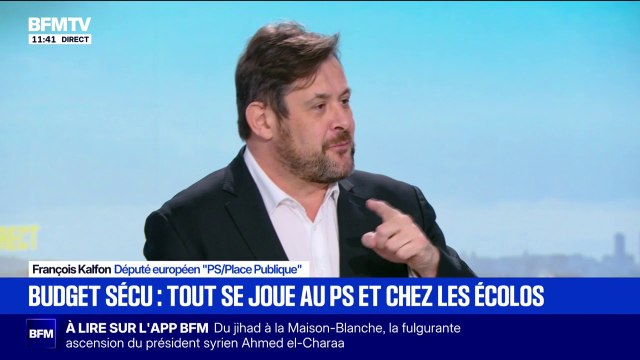 Budget: Je pense que ça va passer , confie François Kalfon, député européen PS-Place Publique