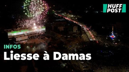 Ces Syriens célèbrent à Damas le premier anniversaire de la chute de Bachar-Al Assad