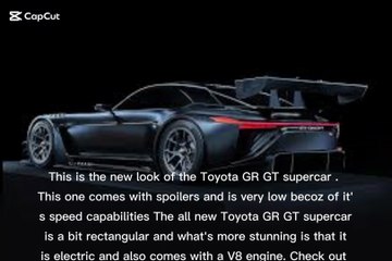 THE NEW TOYOTA GR GT SPORT SUPER CAR