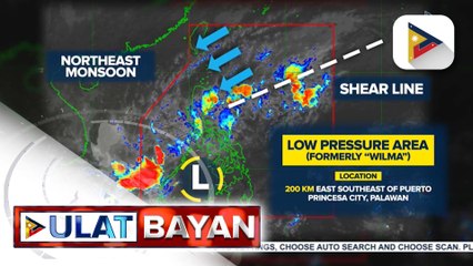 Dating Bagyong #WilmaPH tuluyan nang malulusaw bukas bago lumapit sa Palawan