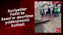 Suriyeliler Fatih’te Esad’ın devrilme yıldönümünü kutladı