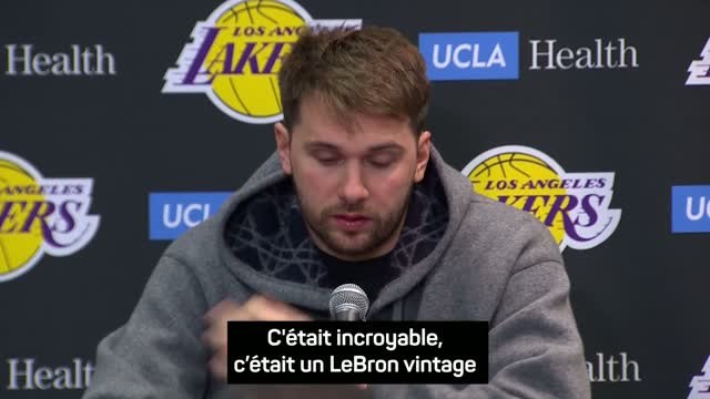 Lakers - Dončić : ''LeBron a décidé du sort du match''