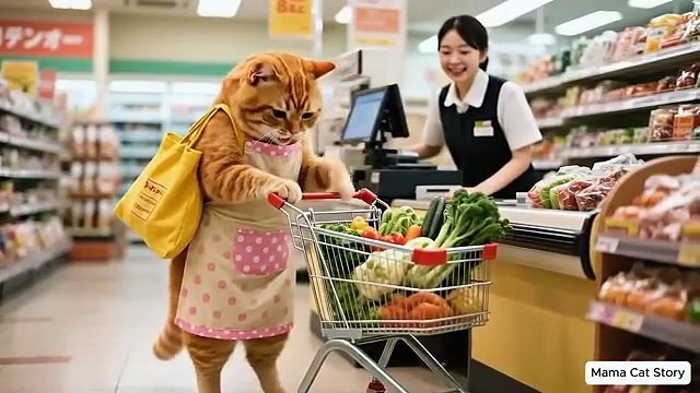 Ginger Kitten Goes Fishing with Papa Cat🎣, Mama Cat Smiles with Flowers🌼 Funny Cat Videos