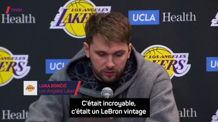 Doncic : « LeBron a décidé du sort du match » - Basket - NBA