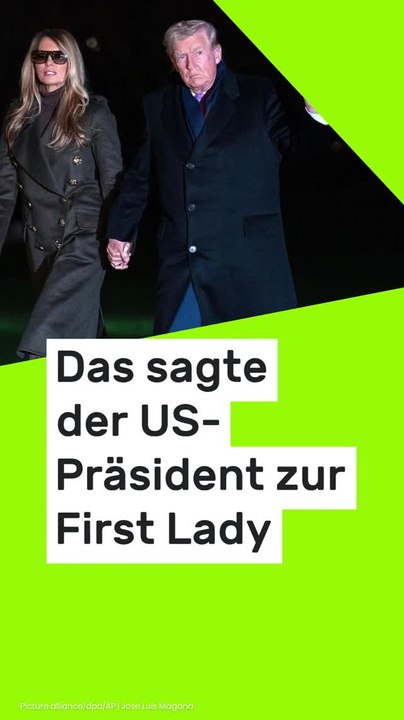 No Glomex Donald und Melania Trump: Lippenleser offenbart - das sagte der US-Präsident zur First Lady