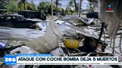 Ataque con coche bomba en Coahuayana, Michoacán, deja a cinco muertos