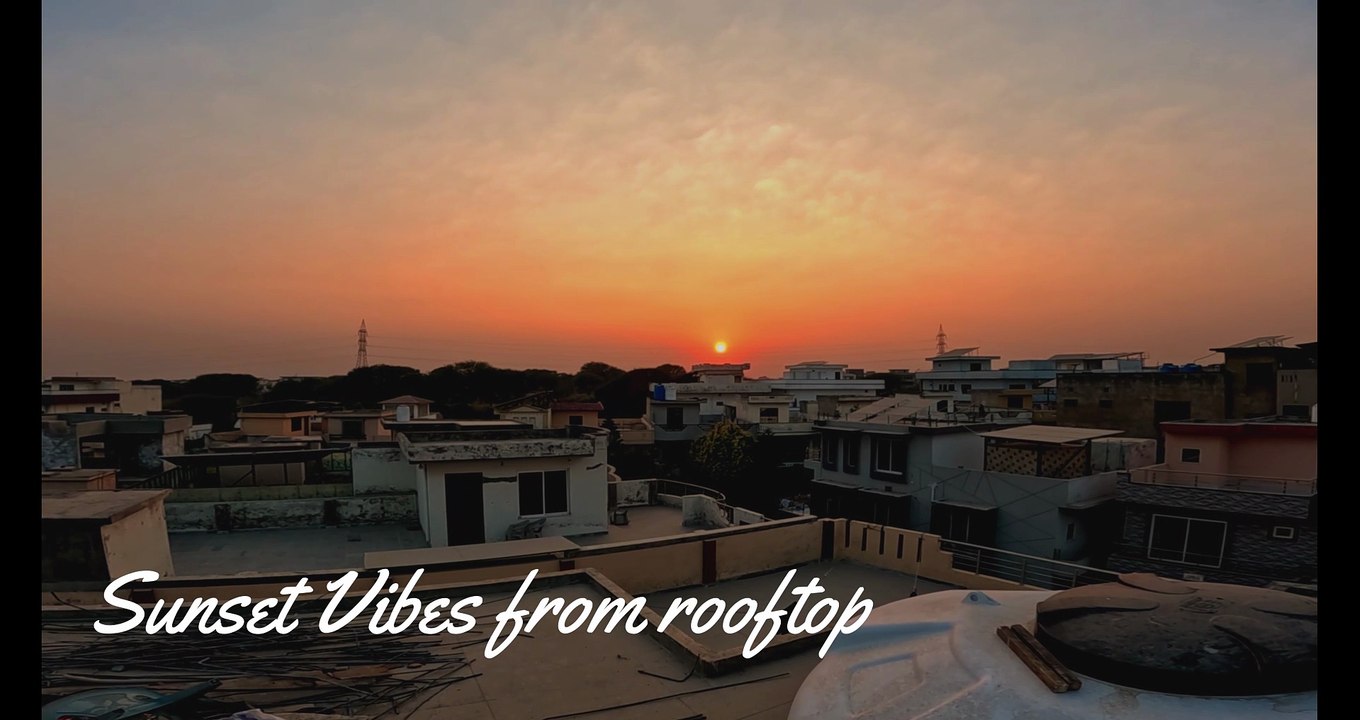 Sunset vibes from rooftop