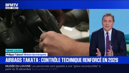 Airbags Takata: "C'est un scandale mondial", assure le ministre des Transports