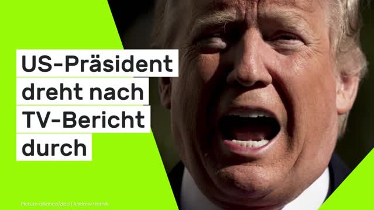 Donald Trump: 'Trump-hassender Verlierer' - US-Präsident dreht nach TV-Bericht durch