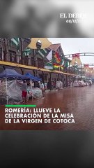 Romería: llueve la celebración de la misa de la Virgen de Cotoca