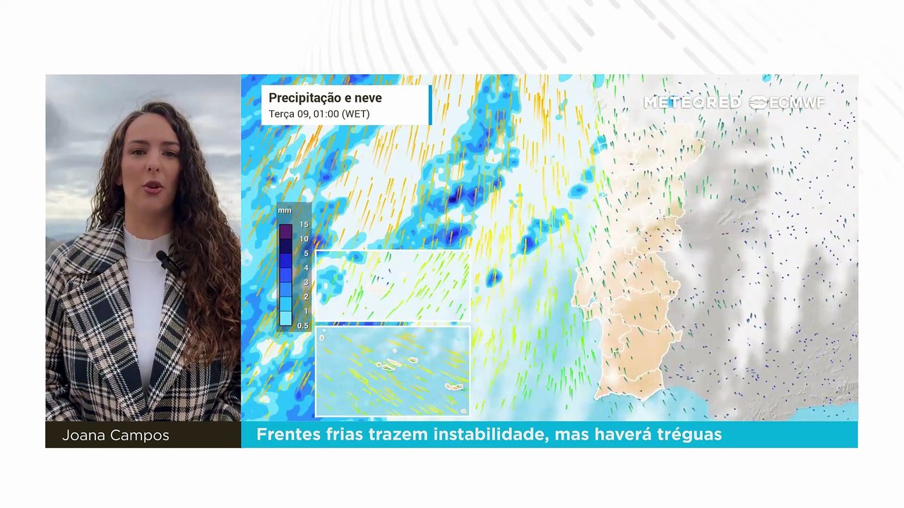 Frentes frias trazem instabilidade, mas haverá tréguas