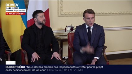 Paix en Ukraine: "Le sujet principal est la convergence entre notre position commune ukrainienne et européenne", assure Emmanuel Macron