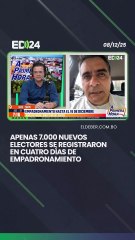 Apenas 7.000 nuevos electores se registraron en cuatro días de empadronamiento