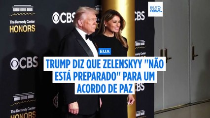 Trump diz que Zelenskyy "não está pronto" para assinar o acordo de paz apoiado pelos EUA