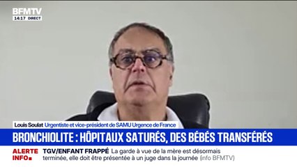 Bronchiolite: "On constate une augmentation d'activité des services d'urgence" affirme Louis Soulat, vice-président de SAMU Urgence de France