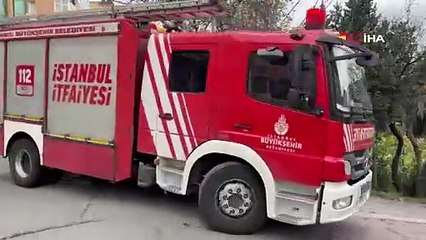 Ehliyetsiz sürücü dehşet saçtı! Avcılar’da otomobil apartman bahçesine uçtu!