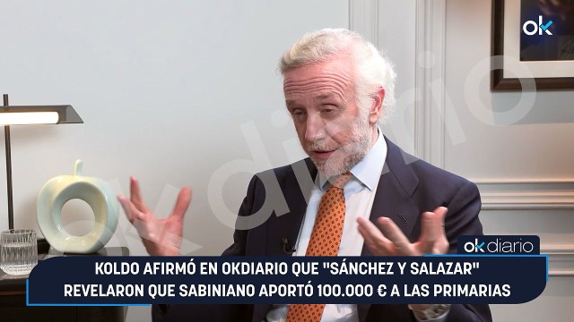 Koldo afirmó en OKDIARIO que Sánchez y Salazar revelaron que Sabiniano aportó 100.000 € a las Primarias