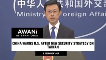 China warns U.S. after new security strategy on Taiwan