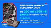 ¿Cuáles son los requisitos para acceder al subsidio de la tenencia CDMX?