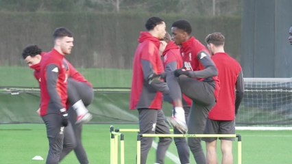 Slot leads Liverpool pre Inter training after Salah comments