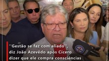 ''Gestão se faz com aliado'', diz João Azevêdo após Cícero dizer que ele compra consciências