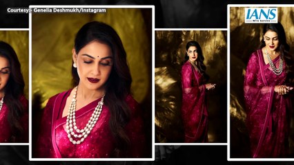 Genelia Deshmukh ने सोशल मीडिया पर शेयर किया अपना रॉयल लुक, फैन्स बोले "This look suits you"