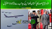 paf pilots extend aerial welcome to the President of Indonesia