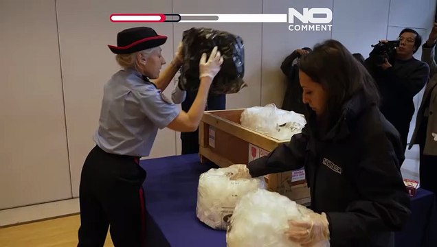 Francia devuelve a Mongolia los fósiles de dinosaurios de 70 millones de años