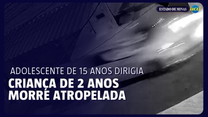 Criança de 2 anos morre atropelada por carro dirigido por adolescente de 15 anos