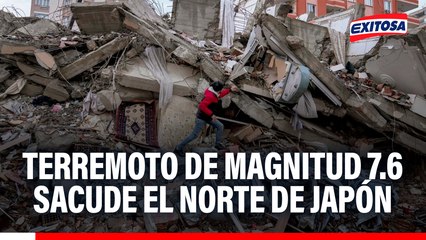 Terremoto de magnitud 7.6 sacude el norte de Japón: Descartan que genere un tsunami en el litoral peruano