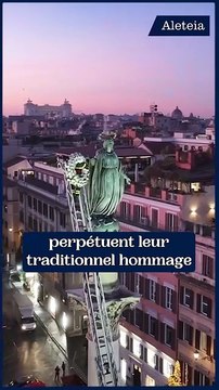 À Rome, les pompiers rendent hommage à la Vierge Marie