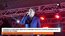Cristian y La Ruta brillaron en la segunda noche de la Fiesta Nacional de la Navidad del Litoral
