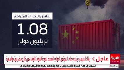 الفائض التجاري للصين يكسر حاجز التريليون دولار خلال 11 شهرا لأول مرة في التاريخ