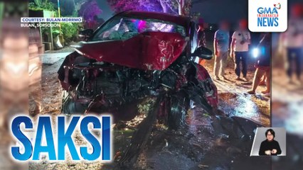 Sasakyan, sumalpok sa poste ng gate; 1 patay, 3 sugatan | Saksi