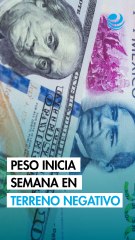 Peso inicia la semana en terreno negativo frente al dólar; espera reunión de la Fed