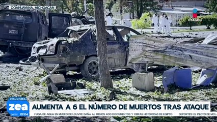 Aumenta a seis el número de muertos por ataque con coche bomba en Coahuayana