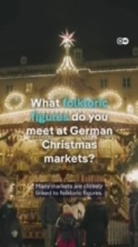 Which folkloric figures can you meet on German Christmas markets?