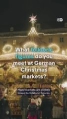 Which folkloric figures can you meet on German Christmas markets?