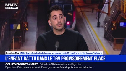 Enfant battu dans le TGV: "La réaction des passagers est à saluer", déclare Lyes Louffok, militant pour les droits de l'enfant