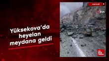 Hakkari Yüksekova'da heyelan meydana geldi