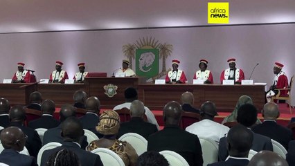 Ivory Coast's incumbent leader Ouattara is sworn in for a fourth term