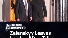 Zelenskyy Leaves London After Talks