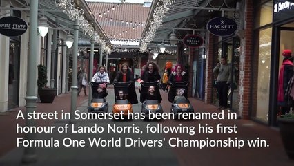 Somerset street renamed after Lando Norris, following F1 win