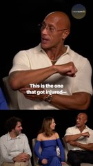 You’ll Never Guess How Dwayne Johnson Injured His Elbow Filming 'The Smashing Machine' #shorts