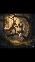 fox saved rabbit 💔